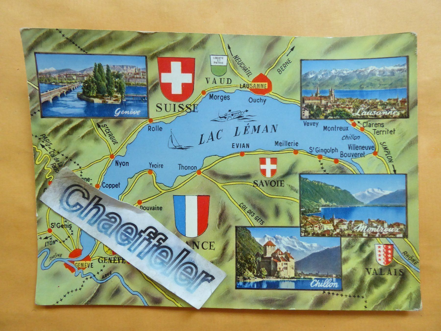 Ansichtskarten: Lac Léman – Gebraucht aus Zürich von Chaeffeler