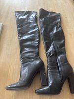 Schwarze Overknee Stiefel, Gr. 36 Blockabsatz - Herbst 🍂