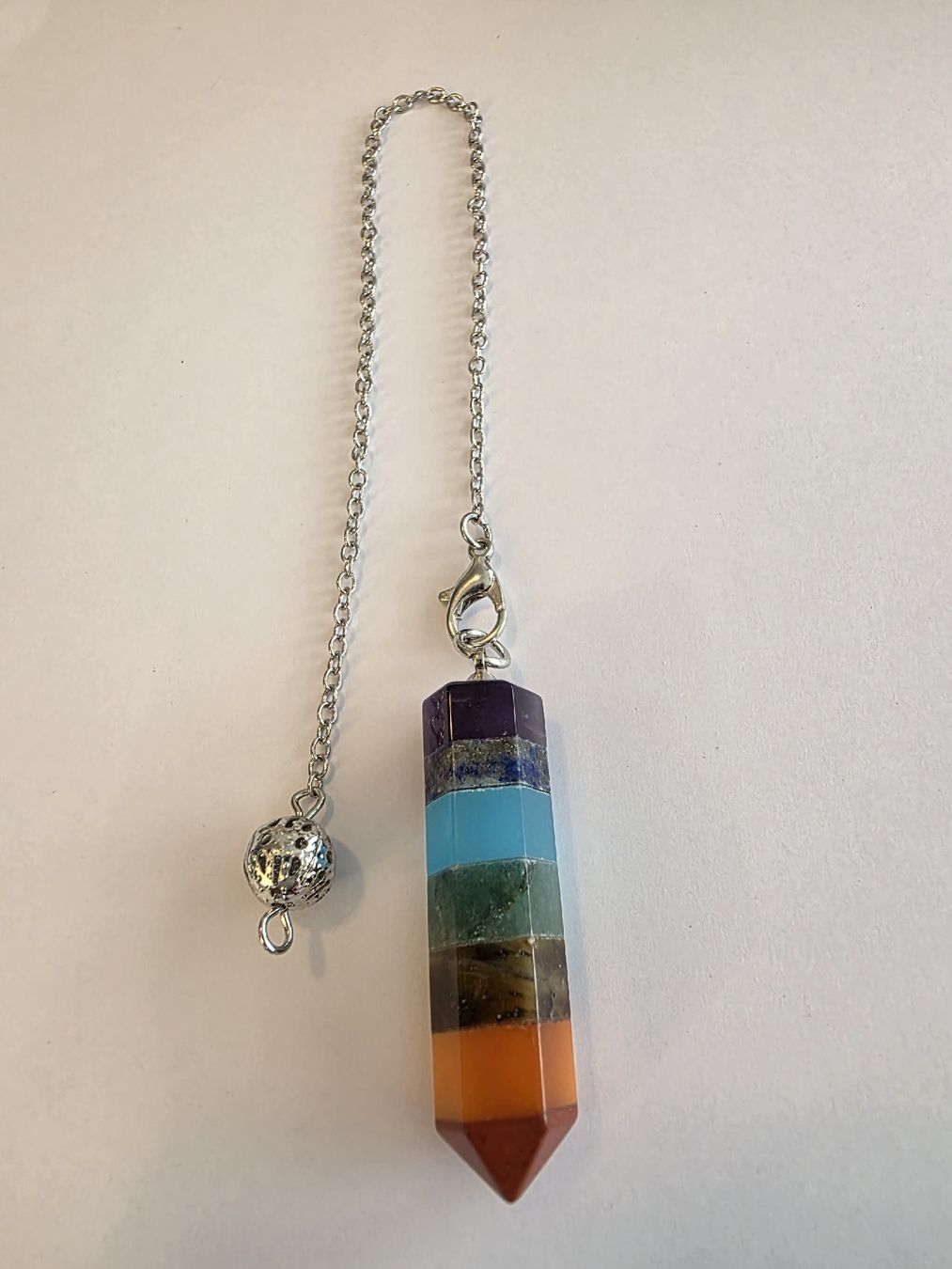 Minerali & Pietre curative: Chakra Stein Pendel 4cm.x1,2cm. – Nuovo e nell'imballaggio originale da Menziken venduto da Mirager 3
