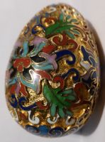 EINZIGARTIGES-CLOISONNÉ -EI; 3 .) 6 CM; KEINE DEFEKTE-FARBEN