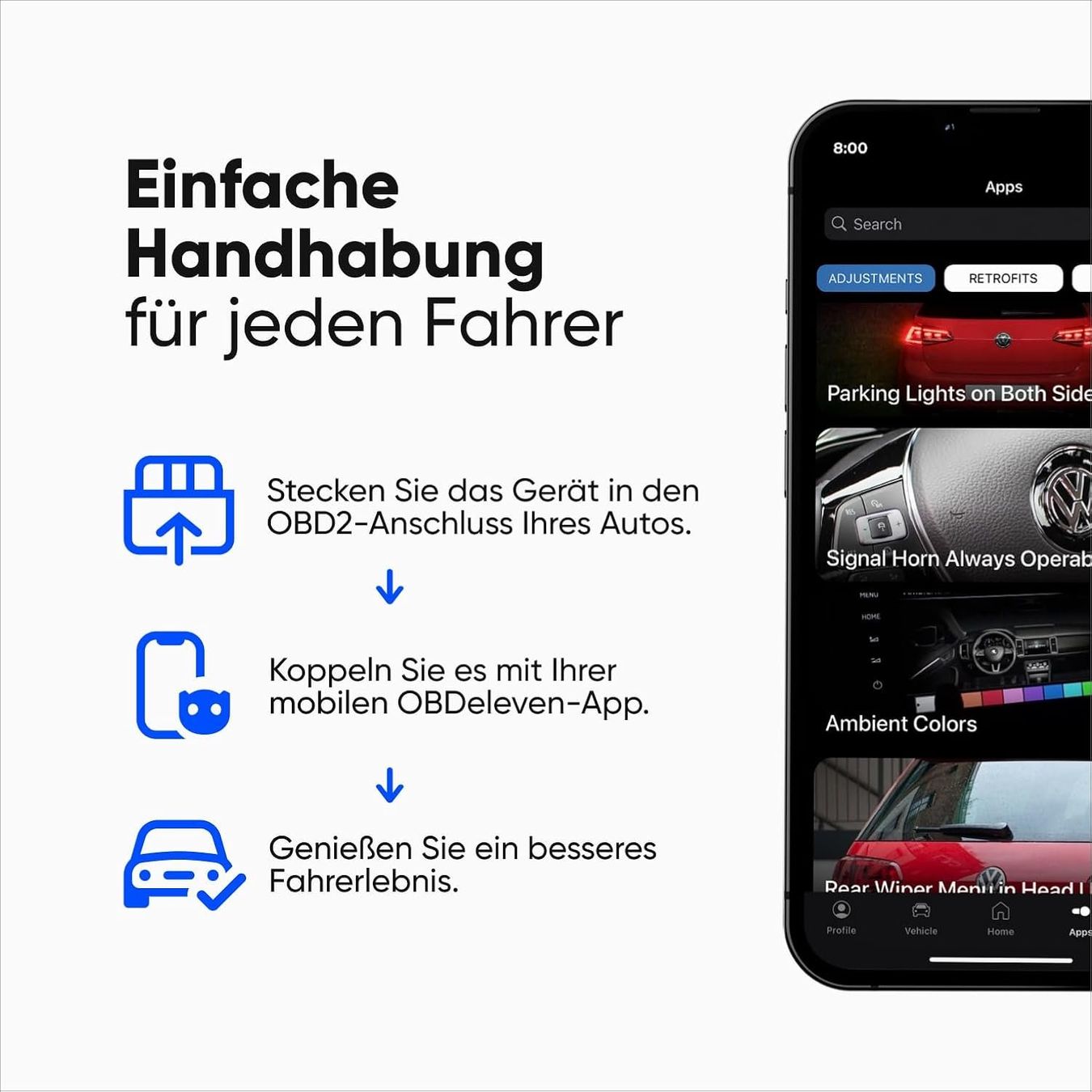 Misurare: OBD2 Diagnosegerät Bluetooth Fehlerauslese iOS Android – Nuovo e nell'imballaggio originale da Schaffhausen venduto da Alvora 3