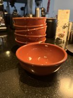 6er Set glasierte Terrakotta Schüsseln Cazuela Keramik
