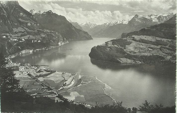 Cartoline postali: BRUNNEN mit Urnersee – Usato da Jona venduto da philajona