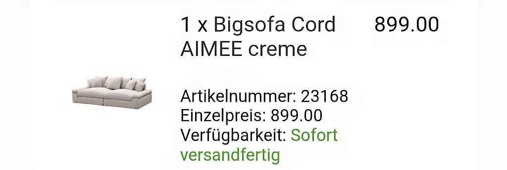 Sofas: Big Sofa 1 Jahr alt – Gebraucht aus Fehraltorf von eveluse 3