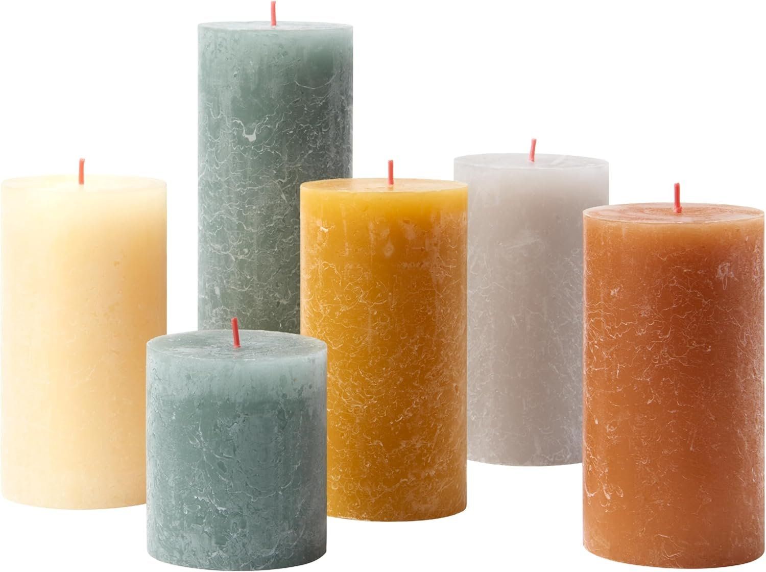 Kerzen: Bolsius Rustik Stumpenkerzen Geschenk Set 6 Stück – Neu und originalverpackt aus Hundwil von Mr.Wong