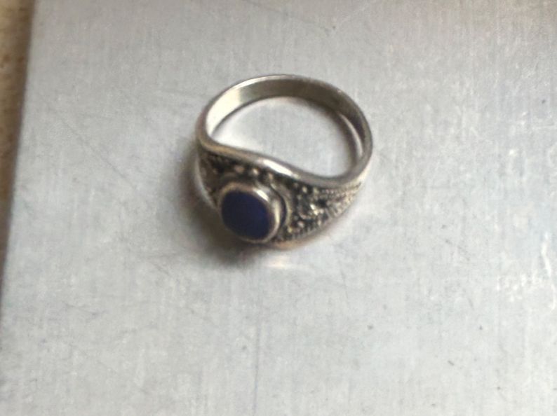 Ringe: Silberring Lapislazuli Vintage (Grösse 50) – Gebraucht aus Dittingen von Bellevista 7
