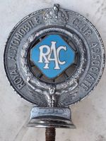 Kühler- Emblem RAC  (Royal Automobile Club Associate), schön