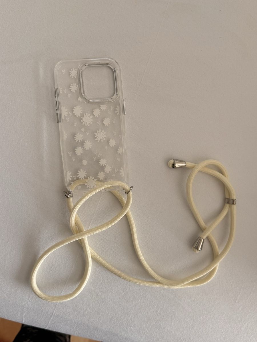 Coques & Protection écran: iPhone 16 Pro Hülle transparent mit Kette Blumenmuster neu – D'occasion à Eich par jasmingrueter 1