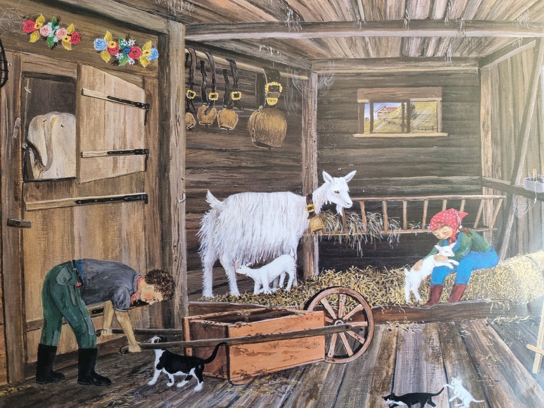 Foto & Immagini: FLÖCKLI DAS GEISSLEIN BILD VON LILLY LANGENEGGER – Usato da Gersau venduto da grafik-kunst 2