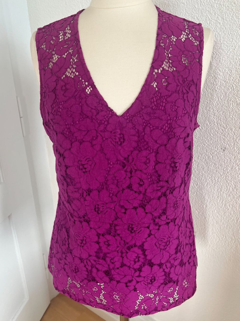 Colora Camicette: Colora Spitzen Bluse, Gr. L, Dunkelpink, NEU – Nuovo e nell'imballaggio originale da Worb venduto da farben20zauber