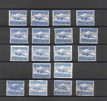 Deutsches Reich Luftfeldpost Lot 14 x ungstmp. u. 4 x gstmp.