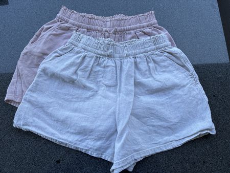 Lot de 2 shorts en lin fille 128 H&M