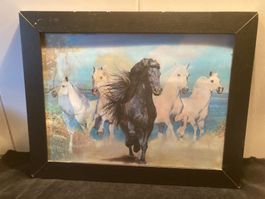 3 D Bild mit Pferden