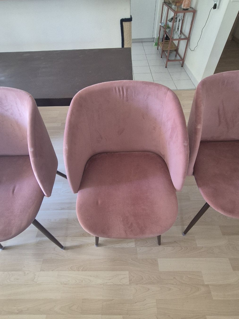 Tischset: Rosa Samt Stühle – Gebraucht aus Zürich von Sonne0125 4