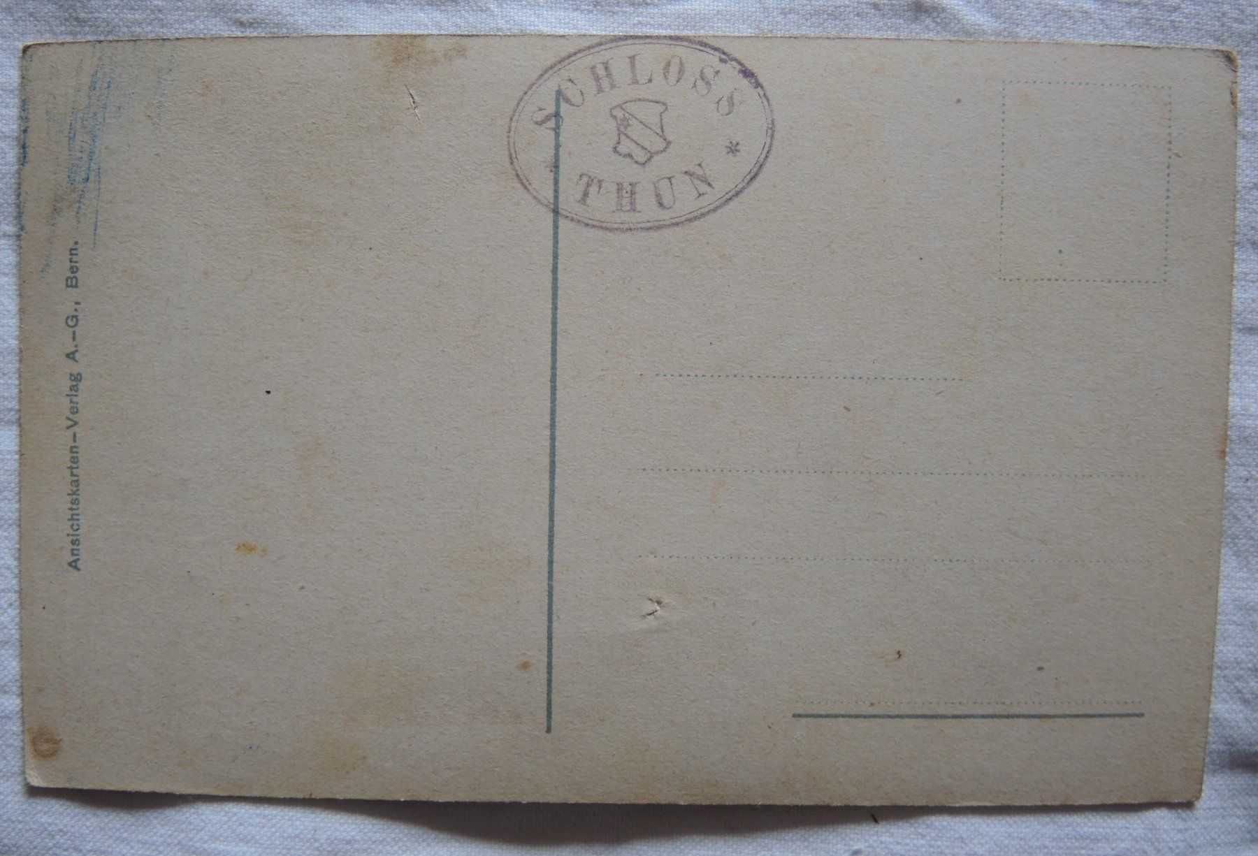 Cartoline postali: Ansichtskarte Schloss Thun – Usato da Niederried b. Kallnach venduto da hanatim 1