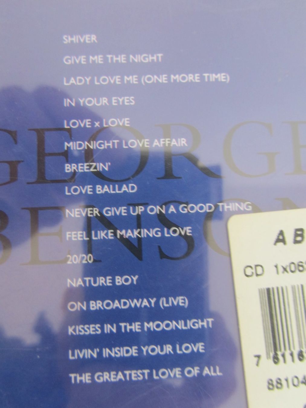CD: George Benson - Midnight Moods CD – Usato da Seengen venduto da mikelele 2