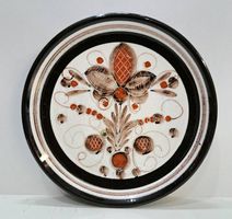 Dekorativer Kobaltteller Blumenthal, Handarbeit