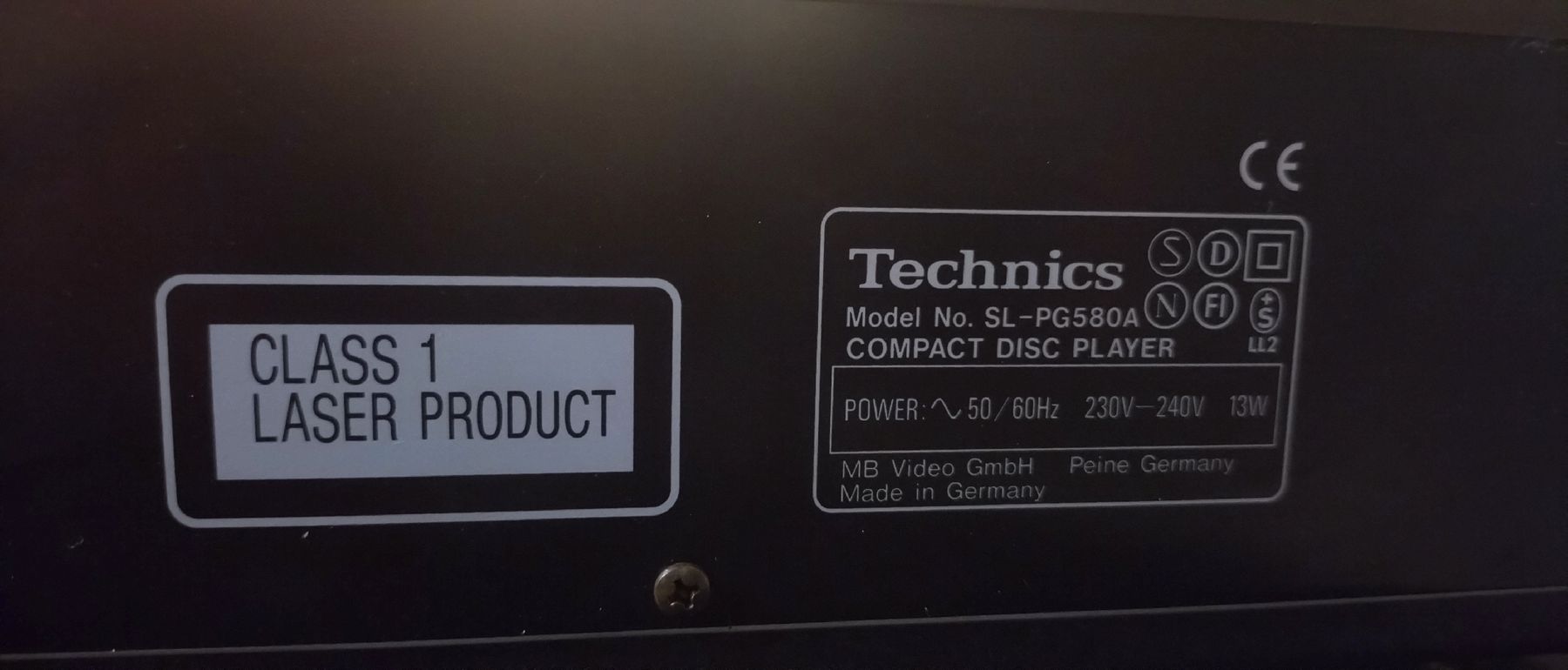 Technics Systèmes audio & multimédias: Lecteur CD Technics SL-PG580A – Défectueux à Farvagny-le-Grand par LaCaverne 3