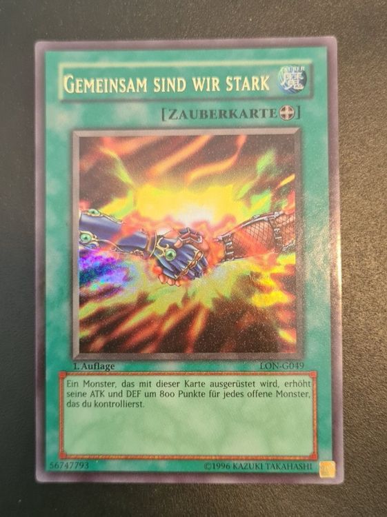 YuGiOh! Gemeinsam sind wir stark 1. Auflage Ultra LONG049 Kaufen auf Ricardo
