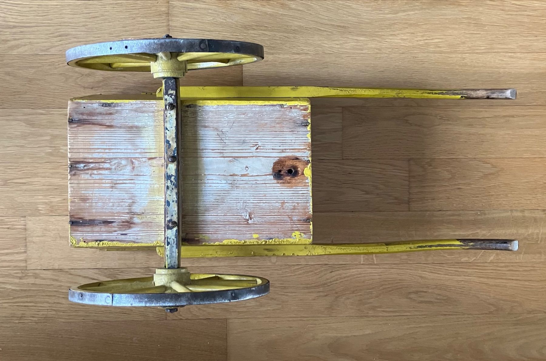 Giocattoli: Antiker gelber Post Handwagen aus Holz – Usato da Zürich venduto da Kue_Zuerich 8