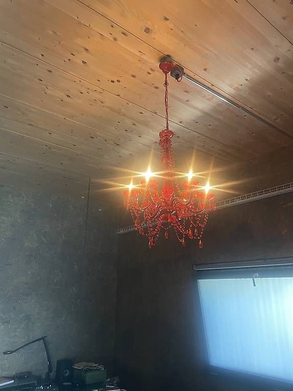 Kronleuchter & Deckenlampen: Kronleuchter Kristallglas rot  – Gebraucht aus Buchs SG von Tomxxx 3