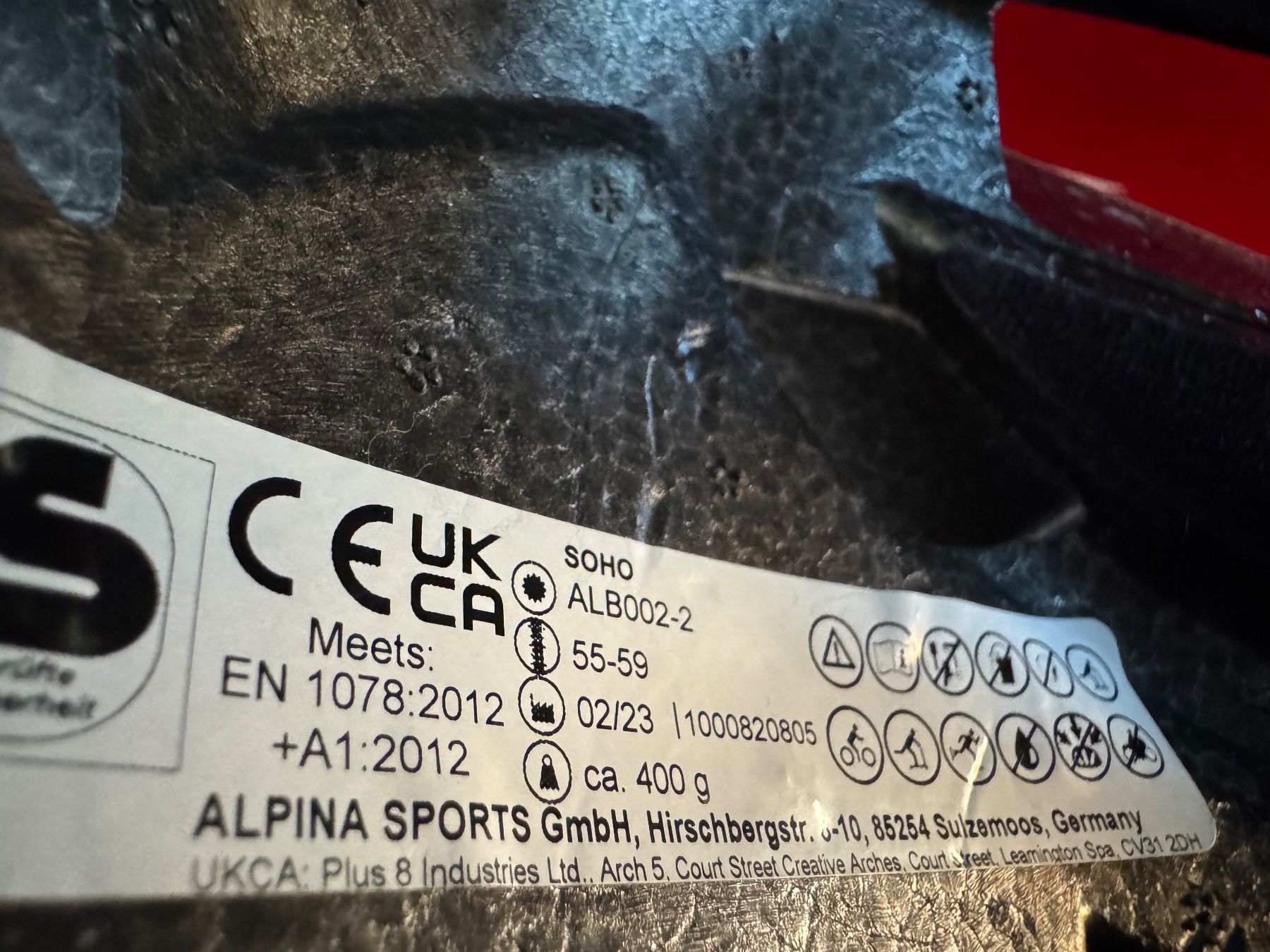 Caschi: Alpina-Velohelm "Soho" (Grösse M-L) – Usato da Winterthur venduto da Frisso 4