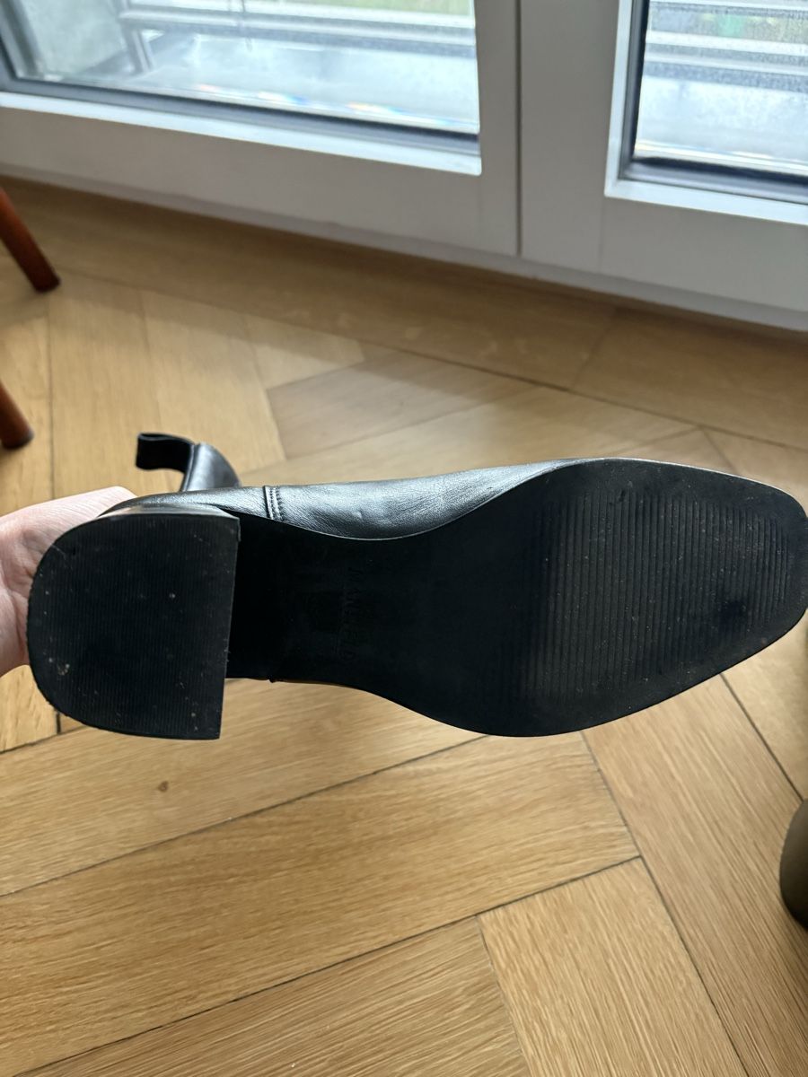 Damenschuhe: Black leather boots Manfield Gr. 38 – Neu (gemäss Beschreibung) aus Zürich von zba_7pzv 4