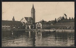AK Romanshorn, Teilansicht mit Kirche