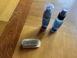 Schuhpflege Set: Cleaner, Protector & Bürste