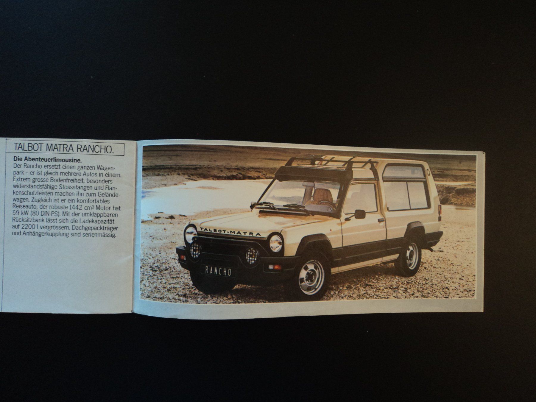 Talbot Documenti: Prospekt Talbot Jahresprogramm 1981 – Usato da Schwarzenburg venduto da modelCARama 7
