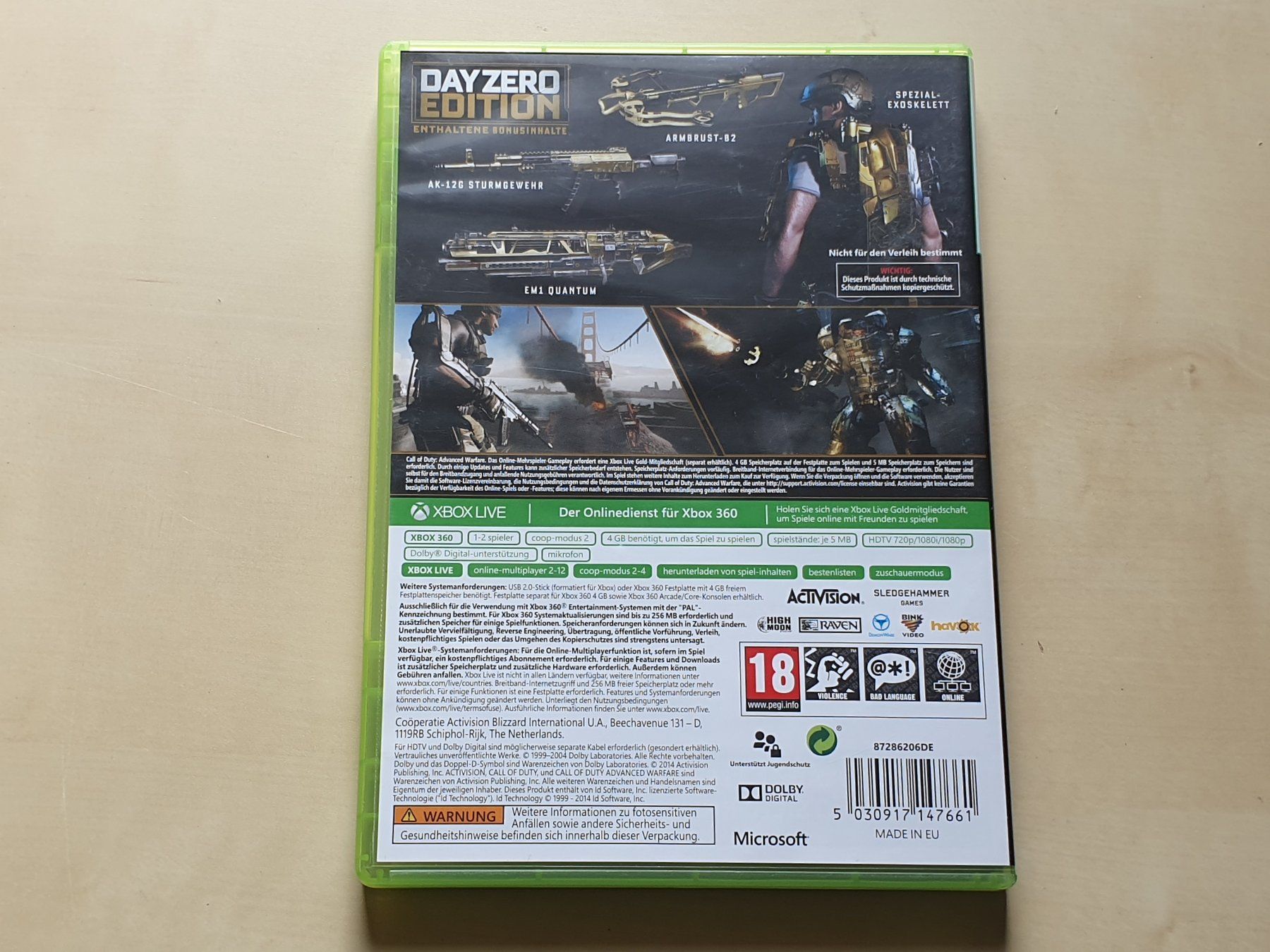 Microsoft Giochi: Call of Duty Advanced Warfare – Usato da Stansstad venduto da collectorsshop 1