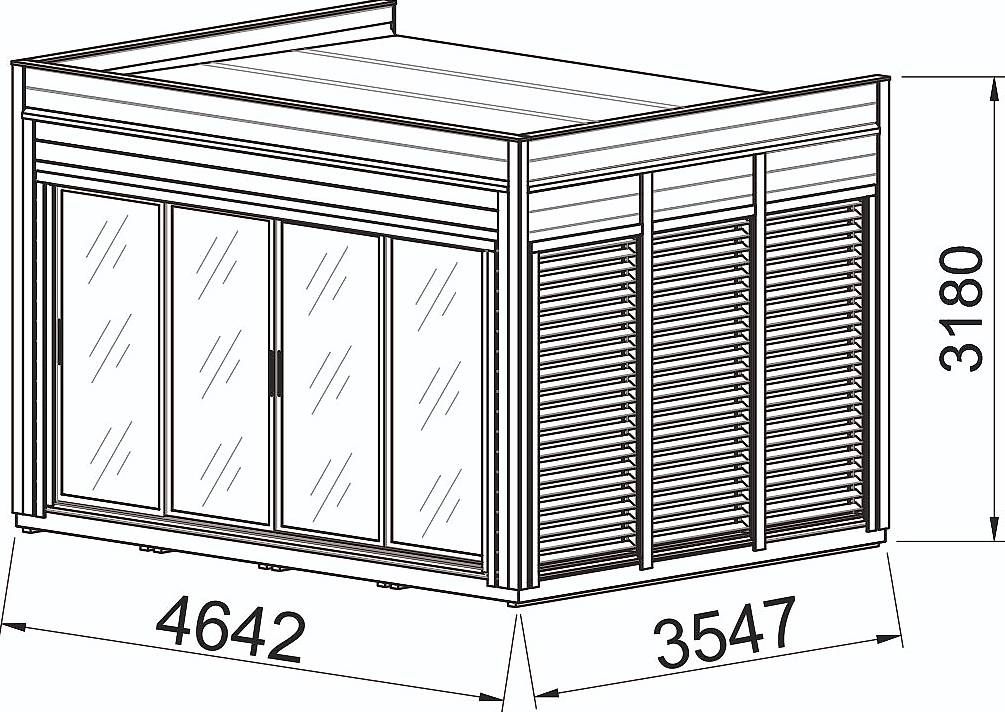 Casette da giardino & serre: Modulhaus 3 x 4 Meter / WPMH34 – Usato da St. Gallen venduto da Spa_at_Home911 3
