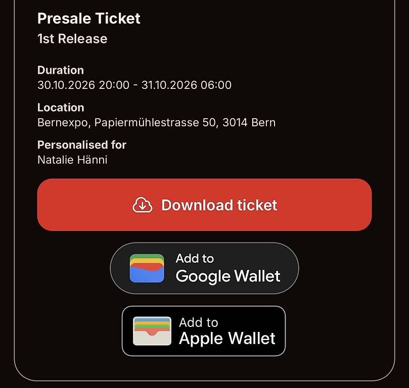 Tickets: Boris Brejcha 30.10.2026  – Neu und originalverpackt aus Thun von cat_h8wr 1