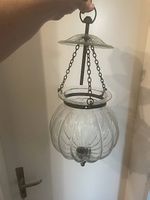 Windlicht aus glas zum aufhängen vom globus