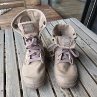 🐸 COOLE 2 WAY PALLADIUM CANVAS BOOTS STIEFEL SANDBEIGE