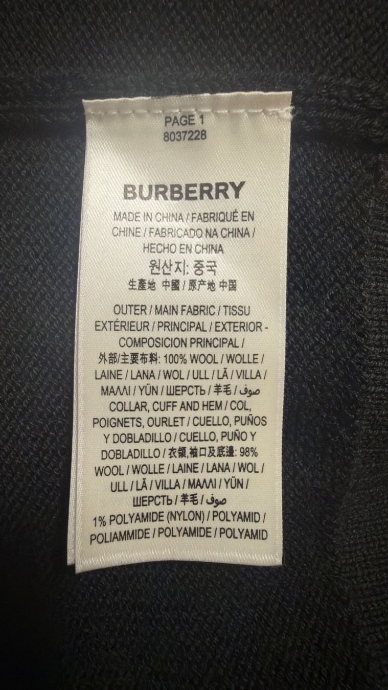 Burberry Maglioni & Felpe: Burberry Locklyn LOVE Oversize-Pullover aus 100 % Wolle – Usato da Bern venduto da n9j_ptl6 4