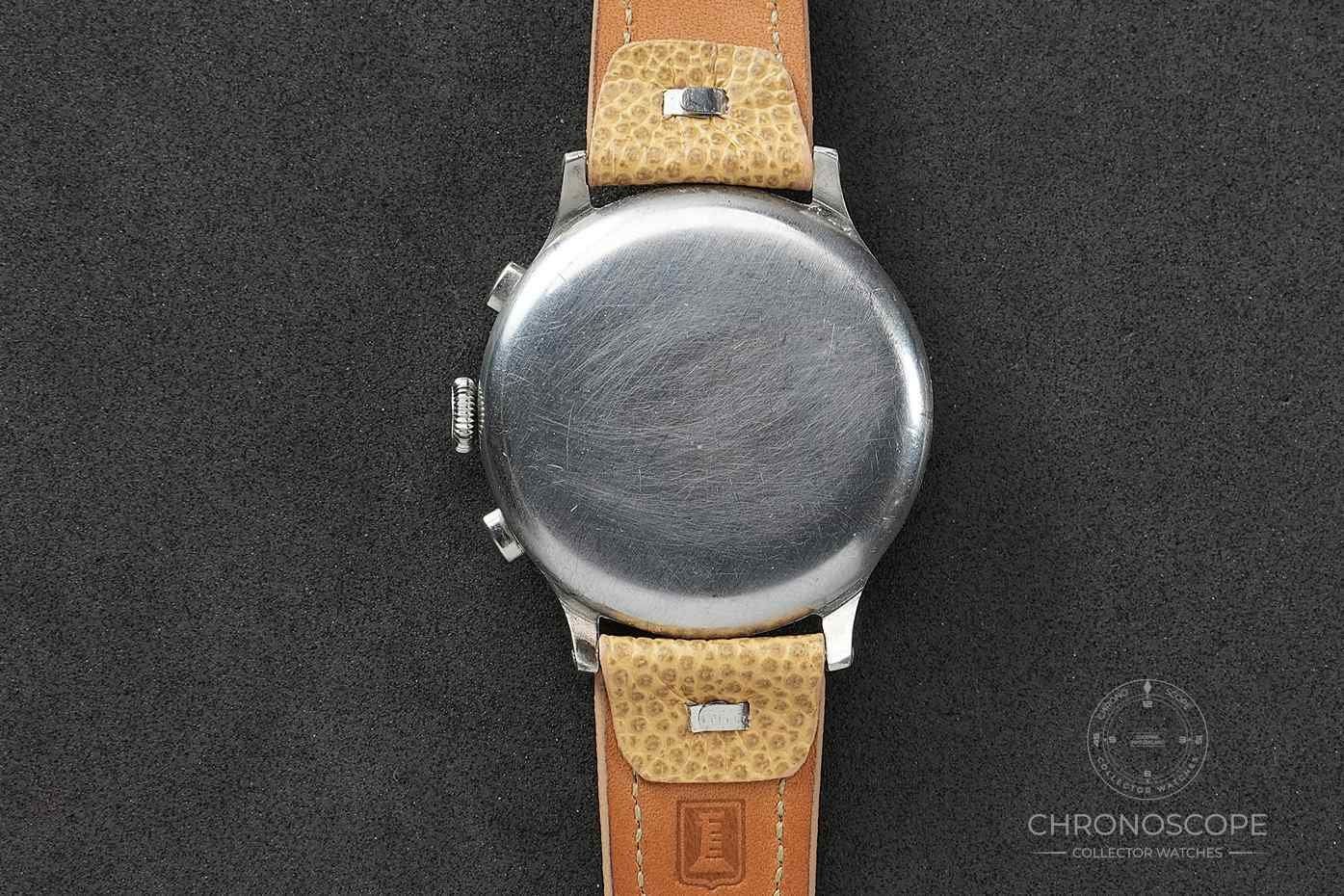 Eberhard & Co. Orologi: Eberhard Pre Extra Fort Chronograph Galvanic Multiscale Gilt – Usato da Luzern venduto da ChronoScope6004 6