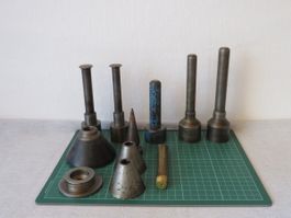 Set of Various Metal Punch and Die Tools Used Osborne Midget