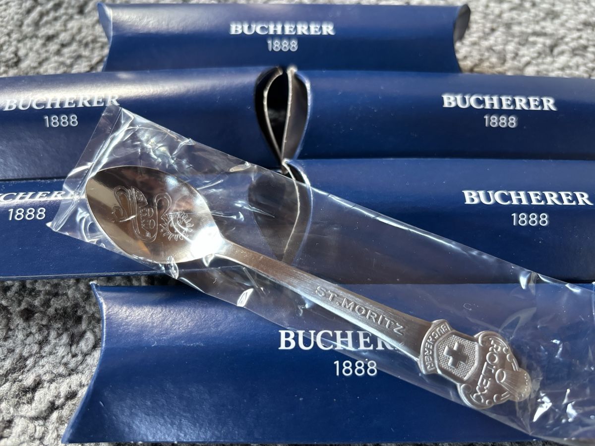 Cucchiai: Rolex Bucherer St. Moritz Löffeli – Nuovo e nell'imballaggio originale da Champfèr venduto da MangoMangi 2