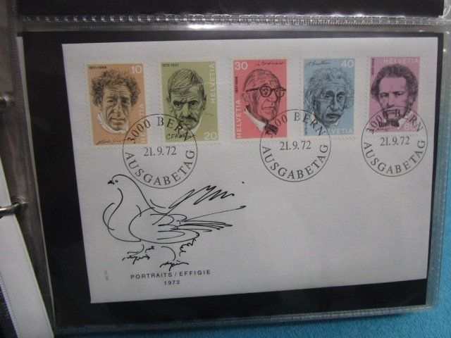 Alle Briefmarken: 280 Erstagsbriefe - 4 Alben CH von 1968-2003 - SCHNÄPPCHEN – Gebraucht aus Luzern von Horoskop1 3