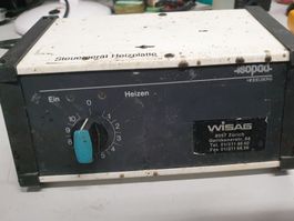 2 Heizplatten und Steuergerät mit 3-Fach-Stecker, Schuko-CH