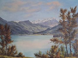 Baumann E. , Blick von Gulm  zum Ägerisee