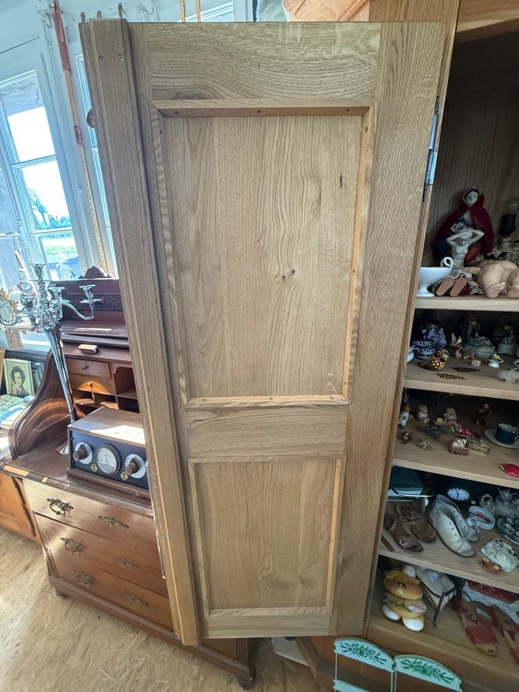 Armadi: Schrank Stil Biedermeier, Eiche geölt – Usato da Koblenz venduto da Forellenteich 3