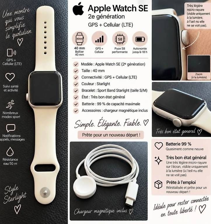 Smartwatch: Apple watch SE – Gebraucht aus Vionnaz von jen_5bgh