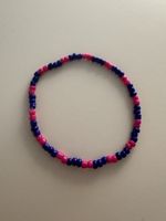 Handgefertigtes Perlenarmband –Pink & Blau 