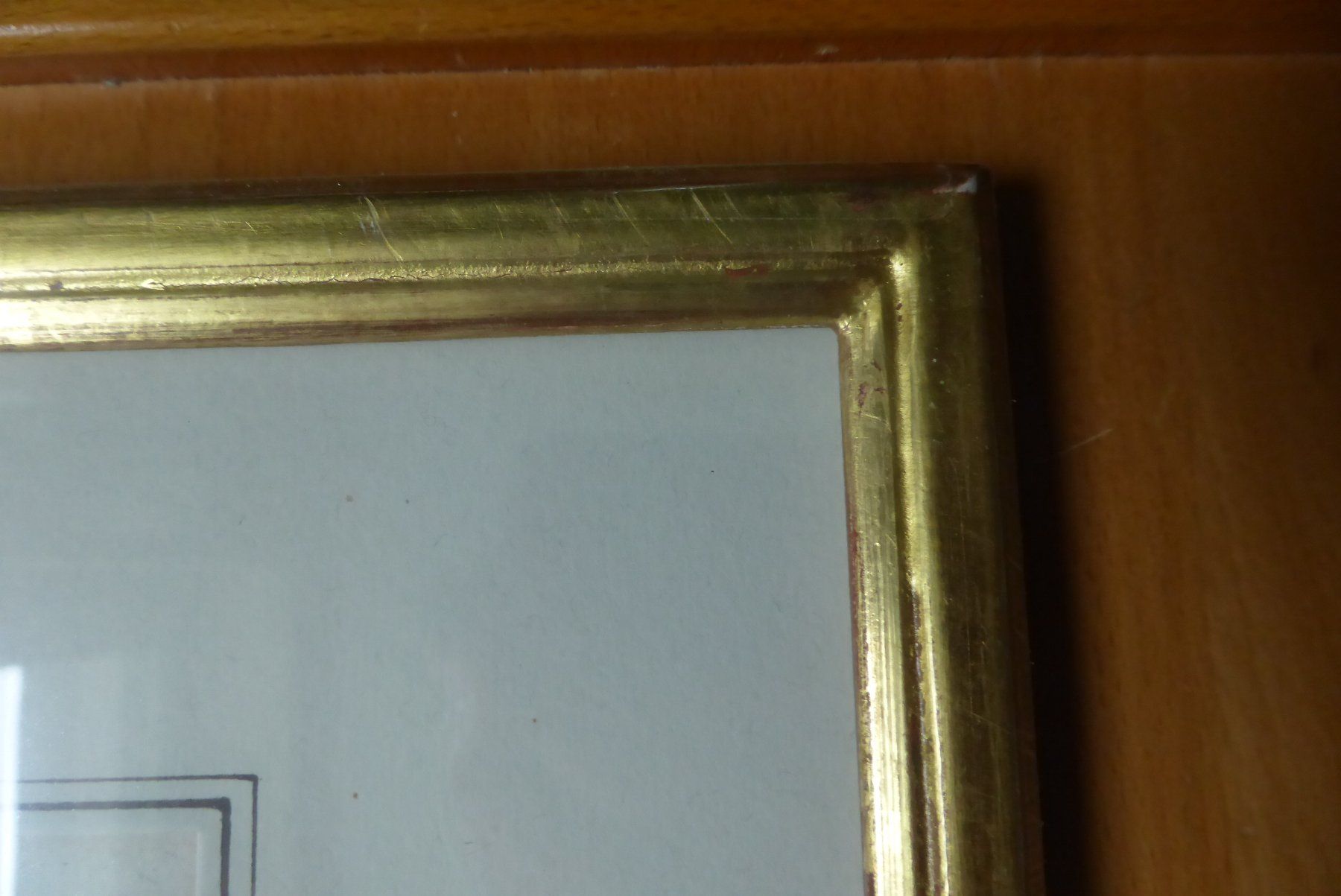 Incisioni: Perignon " Liestal " BL im Echtgoldrahm ü Eck 31 x 36 cm – Nuovo e nell'imballaggio originale da Brunnadern venduto da lavendel 4