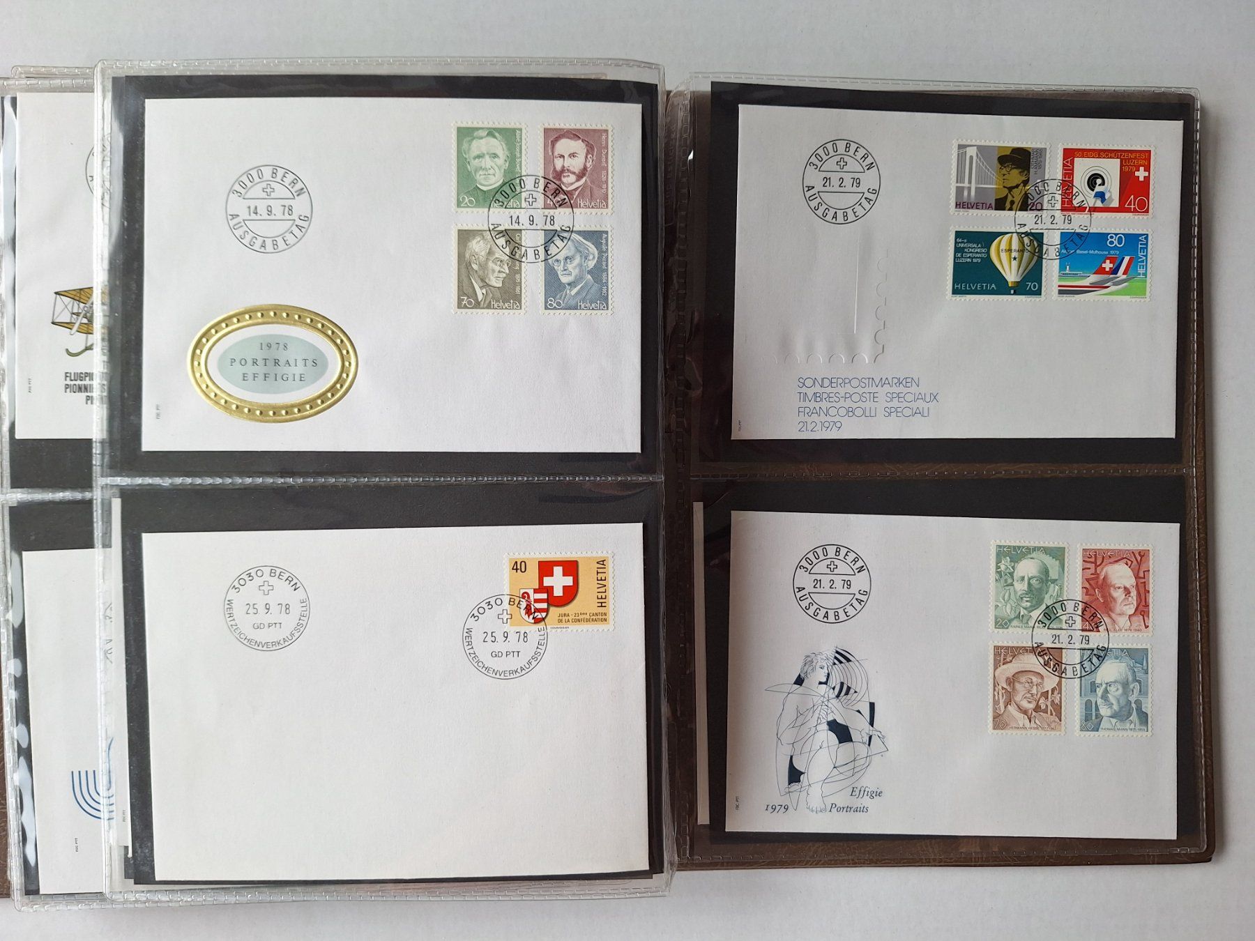 Tutti i francobolli: 56 FDC in Album 1966-79 – Usato da Zürich venduto da t24_de 5