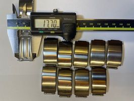 10 boucles déployante en acier inoxydable
