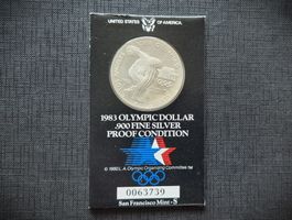 1 $ USA 1983 S OLYMPIADE LOS ANGELES