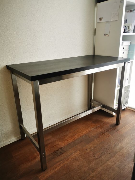 IKEA Utby Bartisch schwarz Edelstahl Kaufen auf Ricardo